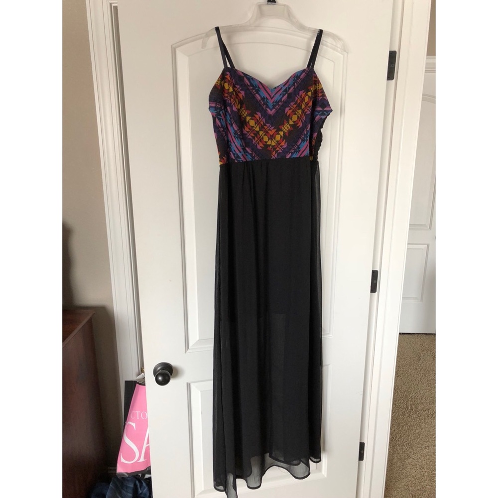 Tribal color block dress